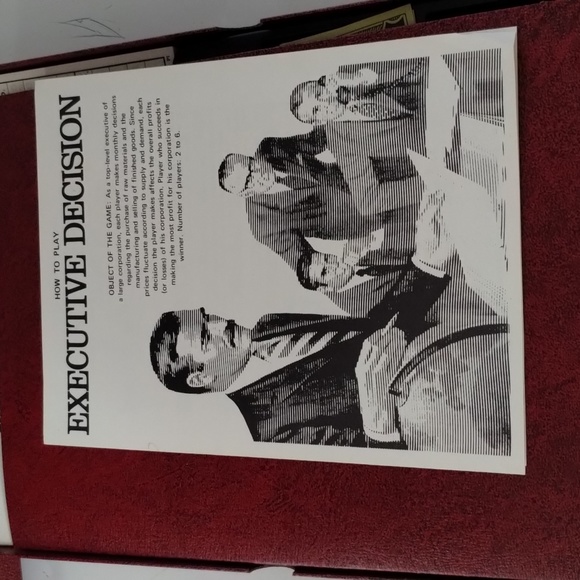 Vintage 1971 Executive Decision Board Game 100% Complete. A 3M Bookshelf Game - Picture 5 of 10